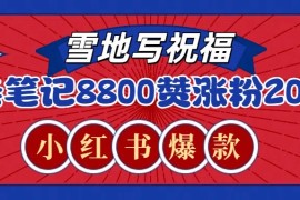 一条笔记8800+赞，涨粉2000+，火爆小红书的recraft雪地写祝福玩法（附提示词及工具）