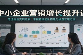 2026中小企业营销增长实战课：拆解销售变现逻辑，掌握团队搭建与操盘管理方法