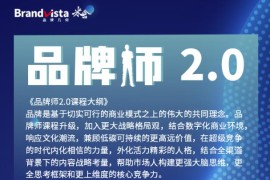 「品牌师2.0」全新36节视频课，全体系的品牌构建（价值1399元）