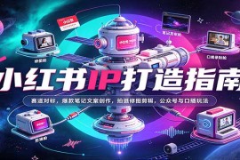 2026小红书IP全链路打造攻略：赛道对标、爆款文案、拍摄剪辑与公众号口播拓展