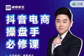 抖音电商操盘手必修课，提升操盘手四大核心能力，20节实操课