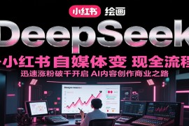 DeepSeek绘画+小红书自媒体变现全流程，迅速涨粉破千开启AI内容创作商业之路