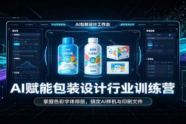 2026 AI包装设计实战训练营：从色彩排版到AI样机、印刷文件全流程掌握