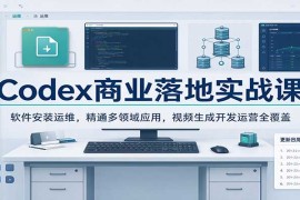 Codex商业落地实战课：软件安装运维，精通多领域应用，视频生成开发运营全覆盖