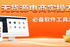 无货源电商实操2.0：精细化选品迭代，全站测新品流程，附必备软件清单