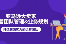 亚马逊大卖家运营团队管理，业务规划，打造超强实力的运营团队