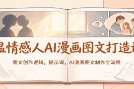 2026温情感人AI漫画图文制作课：创作逻辑+提示词+全流程实操教学