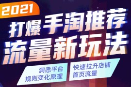 2021打爆手淘推荐流量新玩法【完结】