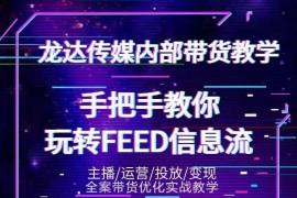 龙达传媒抖音密训营，手把手教你玩转feed信息流，轻松撬动百万流量