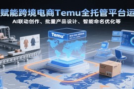 AI赋能跨境电商Temu全托管平台运营，AI联动创作、批量产品设计、智能命名优化等