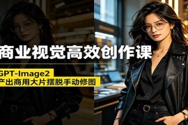 AI商业视觉高效创作课：玩转GPT-Image2，极速产出商用大片摆脱手动修图（更新）