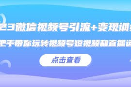 微信视频号引流+变现训练营：手把手带你玩转视频号短视频和直播运营
