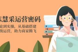 京东慧采运营密码：从理论到实操，从基础搭建到高级运营，助力商家腾飞