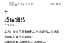 微信搬砖项目，简单几步操作即可轻松日入100+【批量操作赚更多】