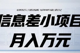 信息差小项目：视频代下载，项目操作简单零成本零门槛月入过万