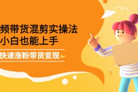 短视频带货混剪实操法，小白也能上手，快速涨粉带货变现 