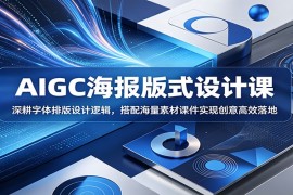 AIGC海报版式设计课：深耕字体排版设计逻辑，搭配海量素材课件实现创意高效落地