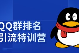 《QQ群排名引流特训营》一个群被动收益1000，是如何做到的（5节视频课）