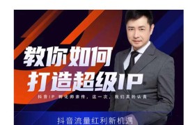 教你如何打造超级IP，抖音流量红利新机遇