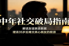中年社交破局指南：解读友谊衰退数据，理清35岁后难交真心朋友的根源