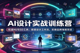 2026 AI设计实战训练营：掌握MJ与SD工具，搭建高效设计工作流，实操品牌海报全流程项目