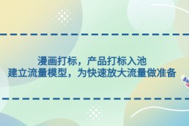 漫画打标，产品打标入池，建立流量模型，为快速放大流量做准备