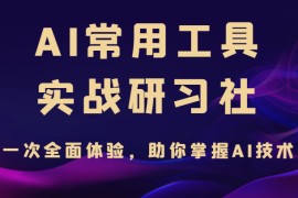 AI常用工具实战研习社，一次全面体验，助你掌握AI技术