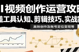 AI视频创作运营攻略：涵盖工具认知、剪辑技巧、实战案例、高效创作及账号定位变现等