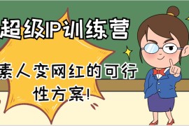 超级IP训练营-IP大课，素人变网红的可行性方案！（61节）