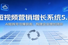 短视频营销增长系统5.0：AI 矩阵号获客，构建企业增长闭环