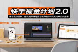 快手掘金计划2.0，账号定位装修、短视频剪辑选品与磁力金牛+裂变出单实战指南