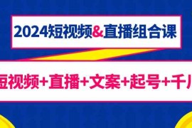 2024短视频直播组合课：短视频+直播+文案+起号+千川（67节课）