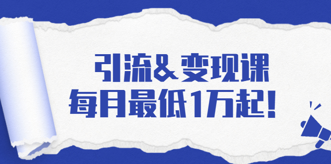 引流&变现课