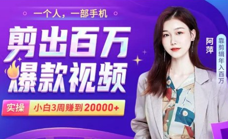 小白易上手的手机剪辑赚钱课 小白易上手的手机剪辑赚钱课