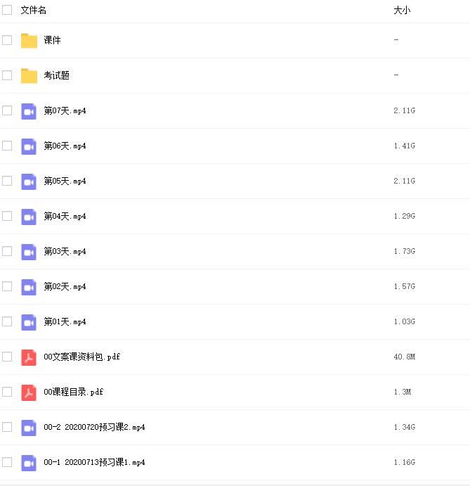 7天文案实操训练营