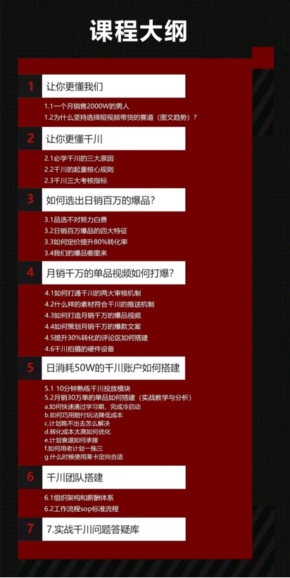 昭闻短视频千川图文带货课