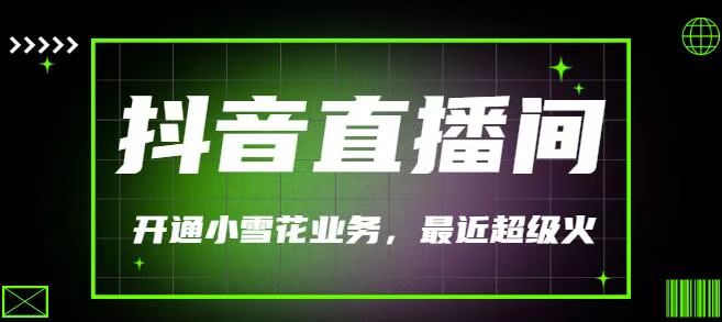 最近非常火的抖音直播间开通小雪花业务 最近非常火的抖音直播间开通小雪花业务