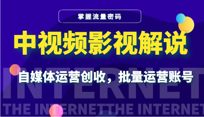 中视频影视解说—掌握流量密码 中视频影视解说—掌握流量密码
