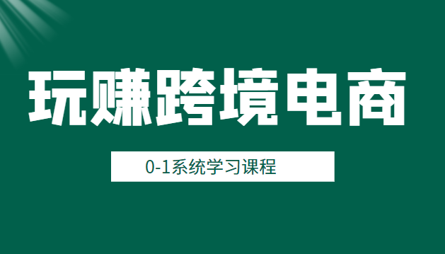 玩赚跨境电商之0基础课程 玩赚跨境电商之0基础课程