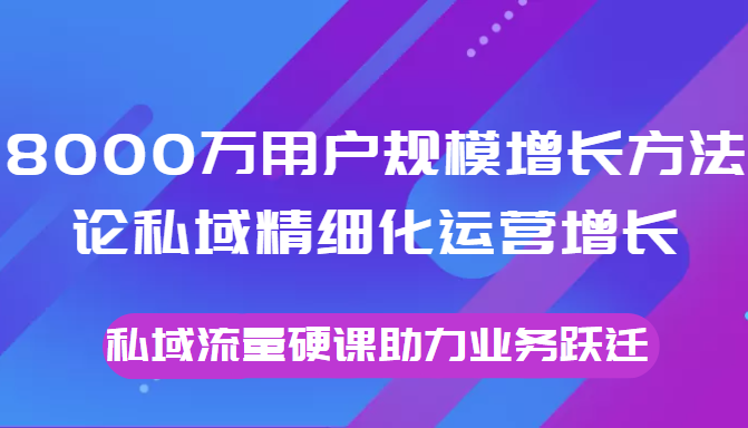 论私域精细化运营增长