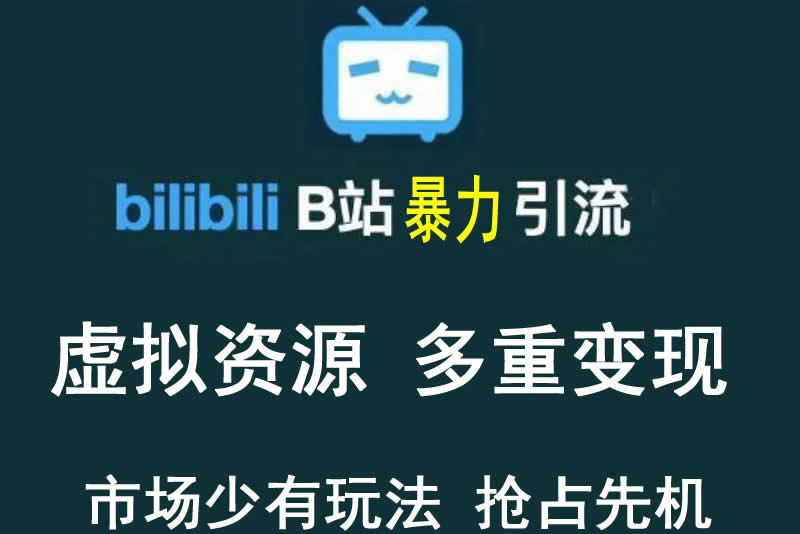 B站暴力引流售卖虚拟资源稀缺项目 B站暴力引流售卖虚拟资源稀缺项目
