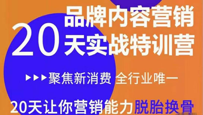 内容营销实操特训营