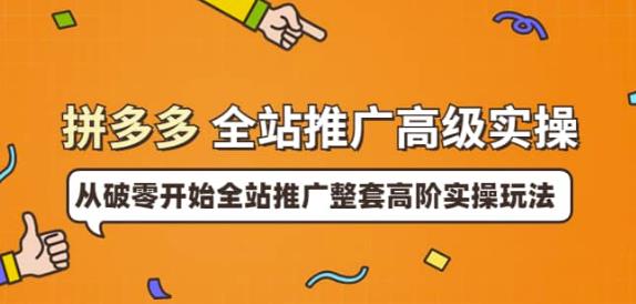 拼多多全站推广高级实操 拼多多全站推广高级实操