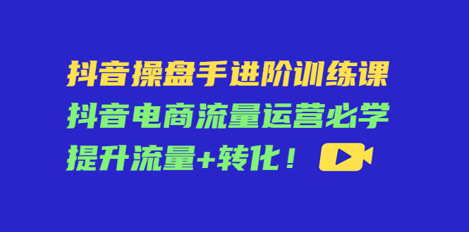 抖音操盘手进阶训练课 抖音操盘手进阶训练课