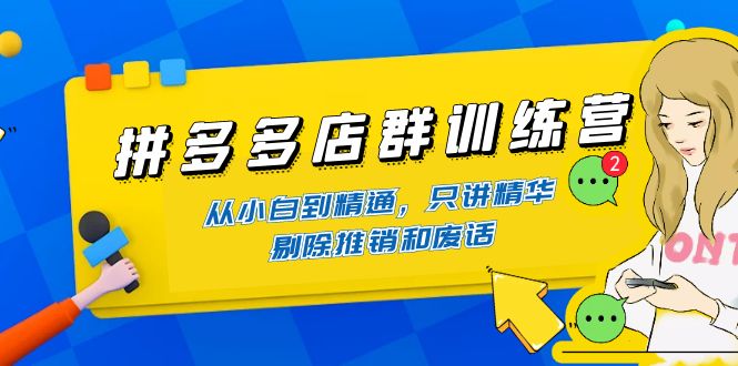 拼多多店群训练营 拼多多店群训练营