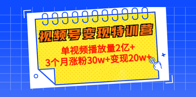 21天视频号变现特训营 21天视频号变现特训营