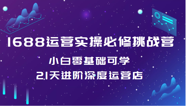 1688运营实操必修挑战营 1688运营实操必修挑战营
