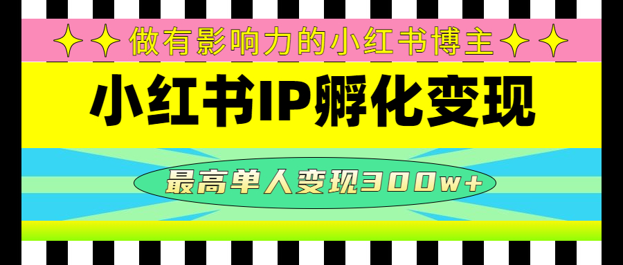某收费培训-小红书IP孵化变现 某收费培训-小红书IP孵化变现