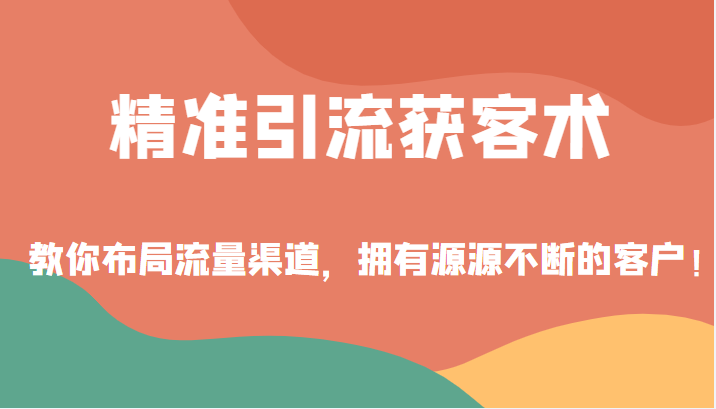 精准引流获客术 精准引流获客术