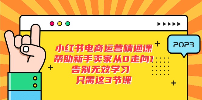 小红书电商·运营精通课,帮助新手卖家从0走向1 告别无效学习(17节视频课) 小红书电商·运营精通课,帮助新手卖家从0走向1 告别无效学习(17节视频课)